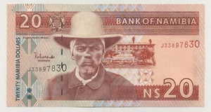 Namibia 20 Dollars ND 2002 Pick 6.a UNC Uncirculated Banknote - Picture 1 of 2