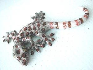 KLIMA K872 Miniature statuette en porcelaine - LEZARD GECKO N° 1 LIZARD SNAKE - Picture 1 of 2