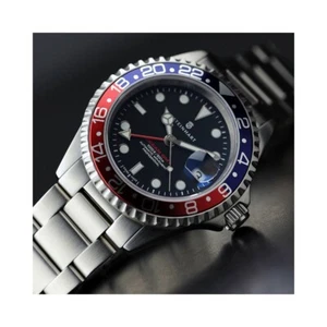 Steinhart Ocean One GMT Blue-Red 42mm Diver Watch Men's WR300 Pepsi 103-0835 - Picture 1 of 11