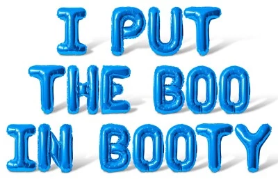 PONGO EL ABUCHEO EN BOTÍN Letra Globo Banner - Hágalo usted mismo Decoraciones de Fiesta de Halloween Foto 1 de 4