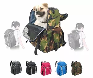 Dog Cat Carrier Backpack Hiking Urban Carrying City Pet Puppy Bag Outdoor Trip - Picture 1 of 72