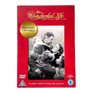 It's A Wonderful Life DVD Movie with 4 Artcards Most Loved Christmas Family Film - Picture 1 of 2