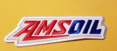 BURNSEYS CUSTOMS AMSOIL Embroidered Patch approx 1.25x4.5"