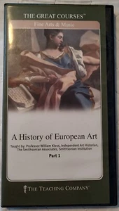 The Great Courses A History Of European Art Pt 1 DVD &Booklet Pro. William Kloss - Picture 1 of 3