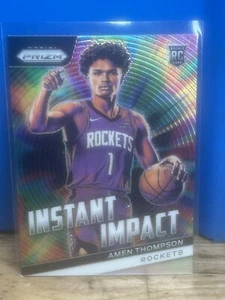 2023-24 Panini Prizm - Instant Impact Silver Prizm #18 Amen Thompson (RC) - Picture 1 of 2