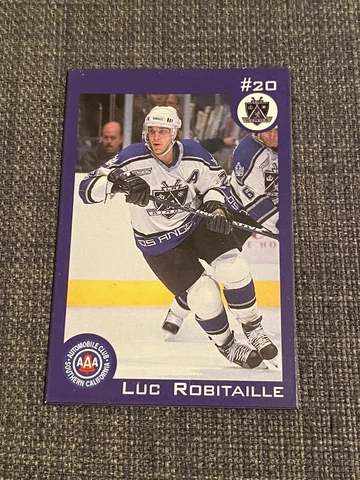 LUC ROBITAILLE #20 Los Angeles Kings Miniature Card Magnet Cover