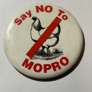 Say No To MOPRO Chicken Pinback Button - Picture 1 of 3