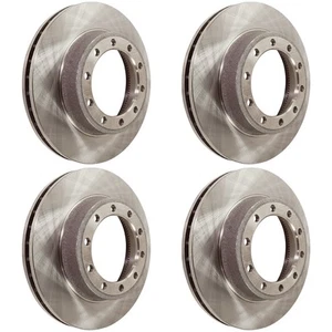 Front & Rear Brake Disc Rotors for Freightliner MT45 Peterbilt 330 337 325 MT55 - Picture 1 of 9