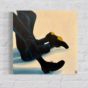 Original painting. Contemporary art. male picture. Gay Art. Portrait male LGBT - Picture 1 of 2