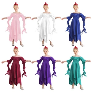 Niños Niñas Vestidos Vestido Especial Manga 3/4 Disfraz Corte Gótico Mascarada Escenario - Imagen 1 de 72