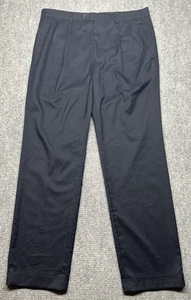 LRL Ralph Lauren Dress Pants Mens 36x32 Blue Pleated Stretch - Picture 1 of 14