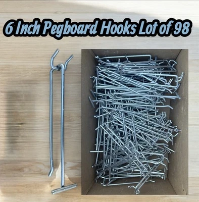 Pegboard Hooks 98 Piece Set for Garage, Shop, Retail Etc. NEW Sign Compatible - Image 1 of 4