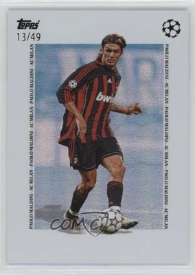 2024-25 Topps Simplicidad UEFA Clubes Competiciones Leyendas Azul/49 Paolo Maldini Foto 1 de 2
