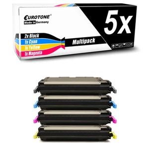 5x Eurotone Toner ersetzt HP Q6460A-Q6463A Q6460A Q6461A Q6462A Q6463A 644A - Bild 1 von 4