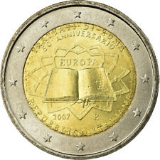 [#730043] Włochy, 2 Euro, Traité de Rome 50 ans, 2007, Rome, MS(63), Bimetaliczn