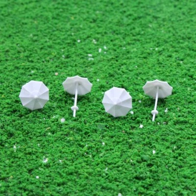 TYS05200 24pcs  DIY parasol Model Train Railway Sun Beach Umbrella Gifts 1:200 Z - Image 1 of 3