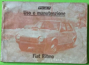 FIAT Ritmo Anno 1978 Libretto Uso e Manutenzione ORIGINALE - Foto 1 di 1
