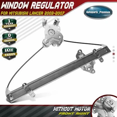 Power Window Regulator for Mitsubishi Lancer 2003-2007 Sedan Wagon Front Right - Изображение 1 из 4