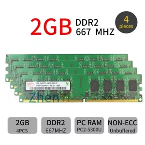 8GB 4x 2GB 4GB 4x 1GB PC2-5300 DDR2-667MHz 240PIN DIMM KIT Memory For Hynix LOT - Picture 1 of 9