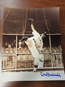 Carl Hubbell Autographed 8x10 Photo