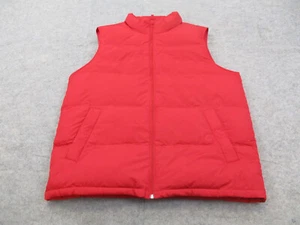 Lands End Vest Mens Extra Large Tall XLT Red Down Sleeveless Outdoor Puffer Camp - Picture 1 of 8