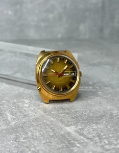 Vintage men wrist watch Chaika gold-plated USSR -SERVED- - Picture 1 of 16