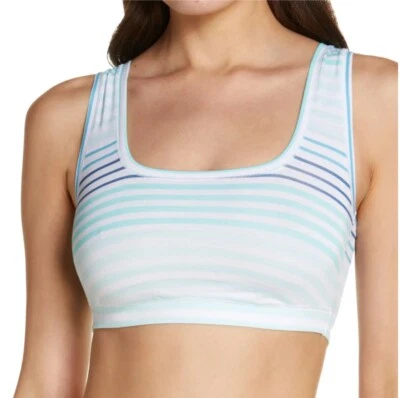 DKNY — синий, новый, белый полосатый модальный бюстгальтер — размер S - Изображение 1 из 2