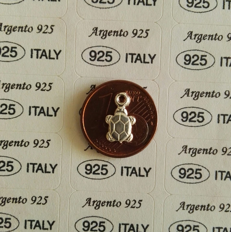Lotti da 3 pz Charms / Pendenti / Ciondoli - Soggetto Tartaruga - Argento 925 - Immagine 1 di 1