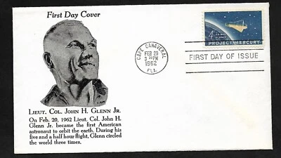 #1193  4c Project Mercury-John Glenn-1st Orbit Covers FDC - Image 1 of 2
