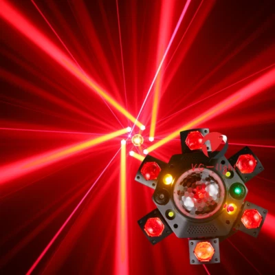 150W LED Beam Strobe Laser Moving Head Light RGBW Stage Lighting DMX DJ Party - Image 1 of 4