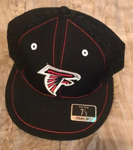 ATLANTA FALCONS Football REEBOK Black VINTAGE Size 7 1/2 Hat NEW Cap NFL - Picture 1 of 3