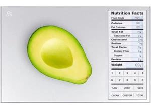 Greater Goods Nutrition Scale Food Grade Glass Calorie Counting Health Meal Prep - Picture 1 of 6