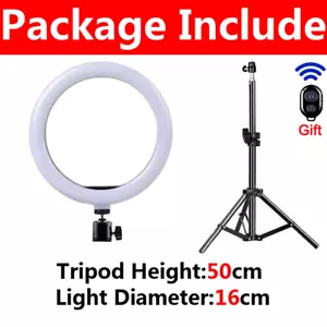 LED Selfie Ring Light with USB Remote, Tripod Phone Holder YouTube TikTok Video - Picture 1 of 7