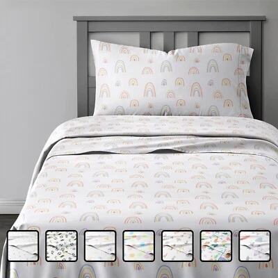 Juego de sábanas para niños de 4 piezas, lindo y acogedor sin arrugas, varios diseños de CGK Linens Foto 1 de 4