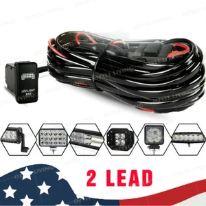 LED Light Bar Wiring Harness Kit 12V 40A Fuse Relay Rocker Switch Kit ON/OFF - Picture 1 of 9