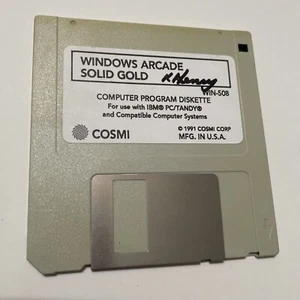 Disquette Windows Arcade Solid Gold 3,5" 1991 cosmi - Photo 1/2