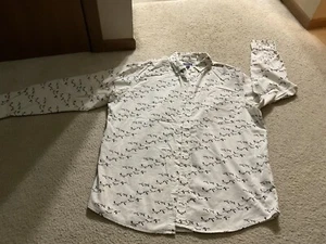 EUC Club Room Men’s Long Sleeve Corduroy Birds Shirt XL - Picture 1 of 5
