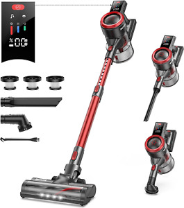 BuTure Cordless Vacuum Cleaner, 450W Stick Vacuum with Smart Touch Display, Up