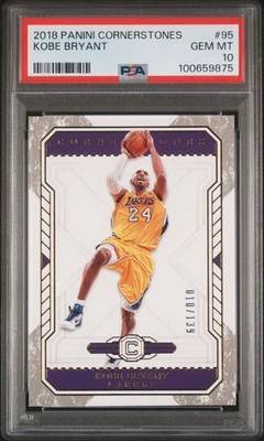 Panini Cornerstones Kobe Bryant #95 2018-19 10/139 PSA 10 gemas como nuevo Foto 1 de 2