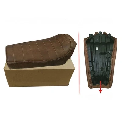 Siège Simple En Cuir D4 Pour Royal Enfield GT & Interceptor 650 - Photo 1/4