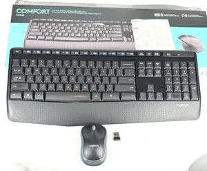 Logitech comfort MK345 Bezprzewodowa klawiatura i mysz bezprzewodowa Combo Czarna - Zdjęcie 1 z 9