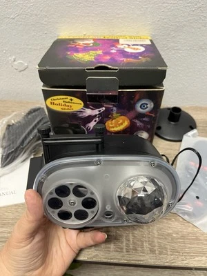 Halloween Christmas Projector Lights Outdoor 14 Hd Slides By Ocean Wave W/remote - Image 1 of 4