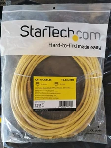 Startech 35 piedi giallo modellato Cat6 UTP cavo patch cavo Ethernet  - Foto 1 di 3