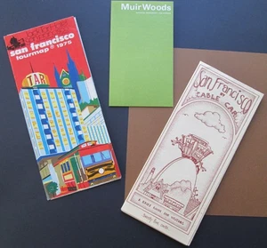 Mapa Jack Tar Hotel San Francisco 1975/Guía de cable/Mapa Muir Woods 1974 - Imagen 1 de 8