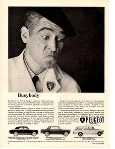 1964 PEUGEOT 403, 404, 404 STATION WAGON  ~  CLASSIC ORIGINAL PRINT AD - Bild 1 von 1