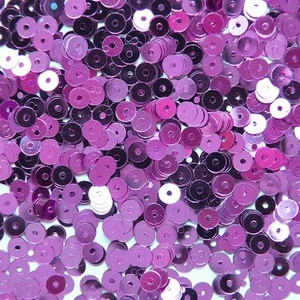 4 mm flache PAILLETTEN PAILLETTEN lose ~ lila metallic ~ Made in USA. - Bild 1 von 2