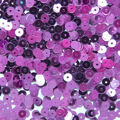 4 мм плоские БЛЕСТКИ PAILLETTES свободного ~ фиолетовый металлик ~ сделано в США. - Изображение 1 из 2