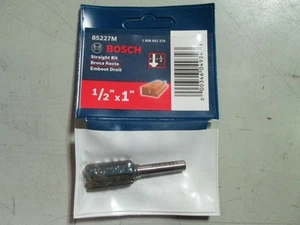 Bosch 85227M Straight Bit 1/2" DIA 1/4" SHANK CARBIDE TIPPED NEW IN PACK - Picture 1 of 1