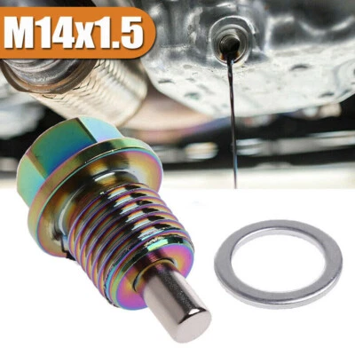 Magnetic M14×1.5 Car Engine Oil Drain Plug Nut Screw Bolt Sump Nuts Accessories - Image 1 of 4