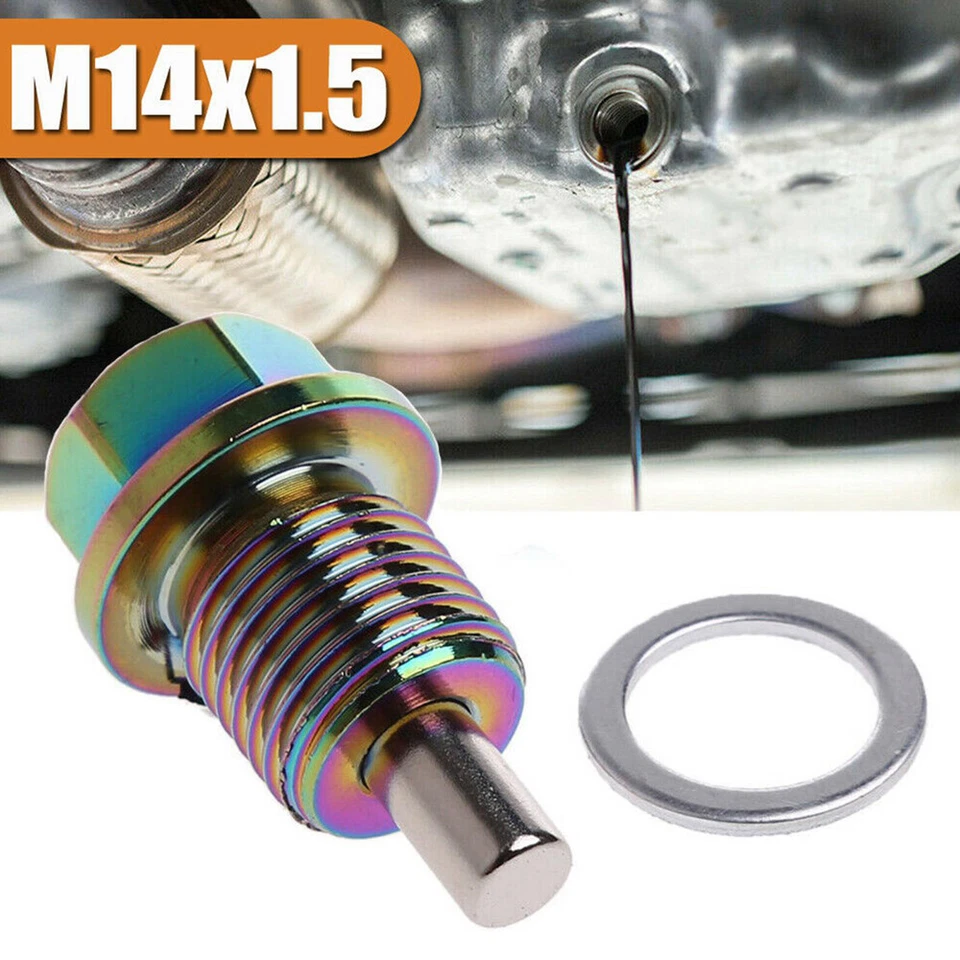 Magnetic M14×1.5 Car Engine Oil Drain Plug Nut Screw Bolt Sump Nuts Accessories - Image 1 of 4